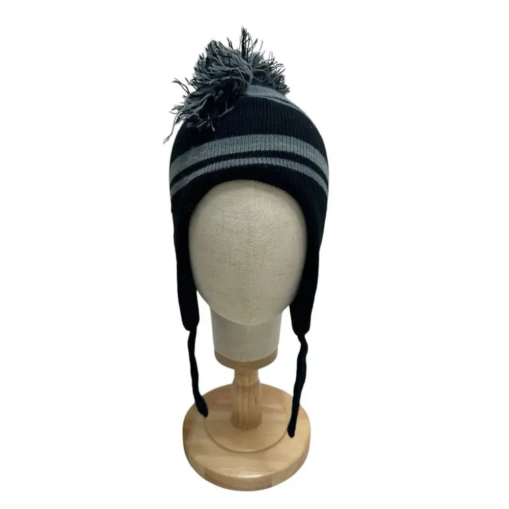 Vintage DC Comics Boys 4-16 The Dark Knight Rises Mohawk Winter Knit Hat Batman